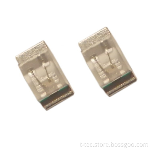 PLCC2 Package Sizes 0201 to 0805 Pure Green Surface Mount LEDs 500nm-550nm